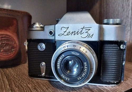SLR Film Camera 35mm Tested Zenit 3m lens INDUSTAR-50 3.5/50 Vintage ...