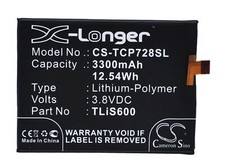 3300mAh 12.54Wh Battery for TCL 3N,I718M,M2L,M2M,M2U,P728M,P/N:TLiS600