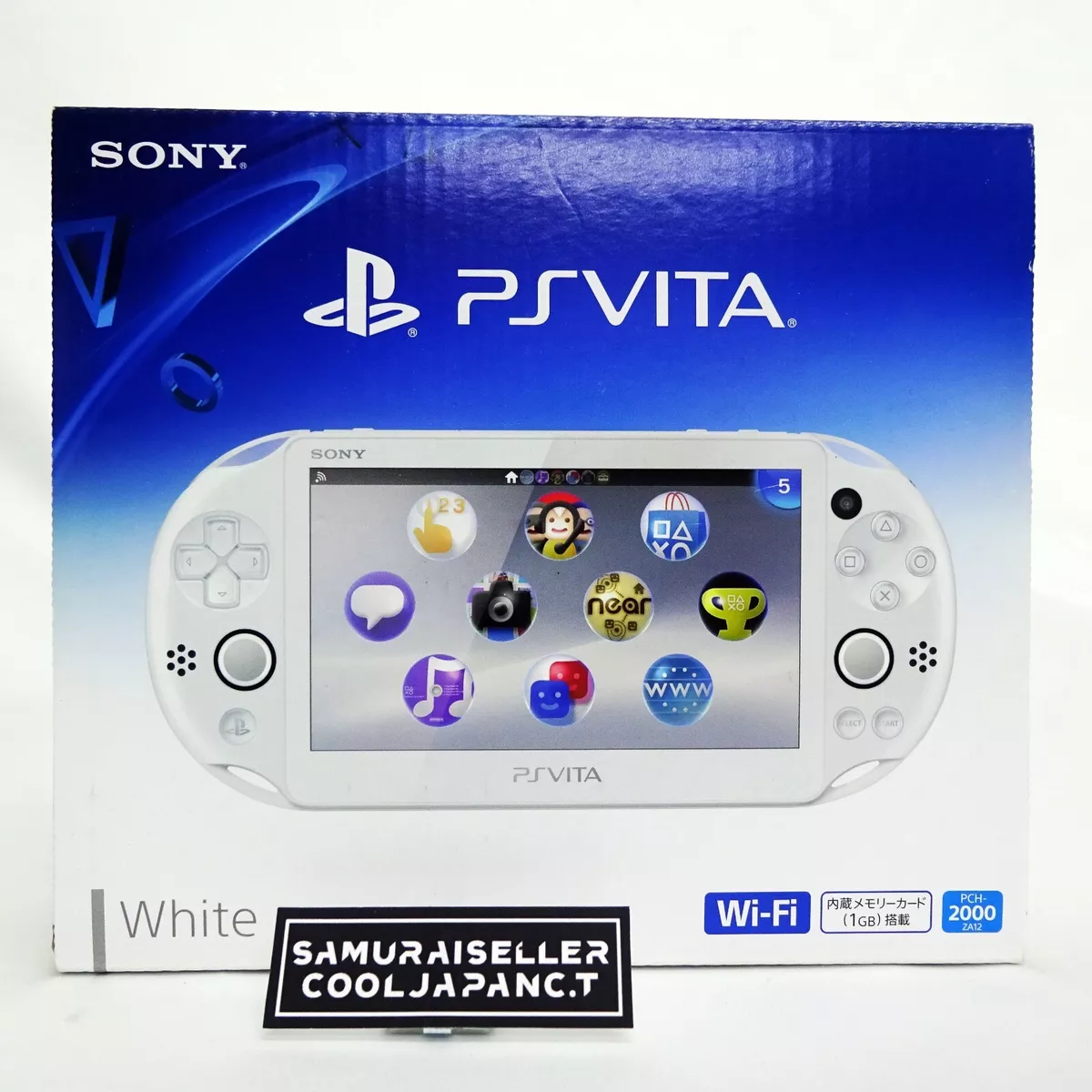 Sony PS VITA Console PCH-2000 ZA12 Wi-Fi White Japan W01 NEW