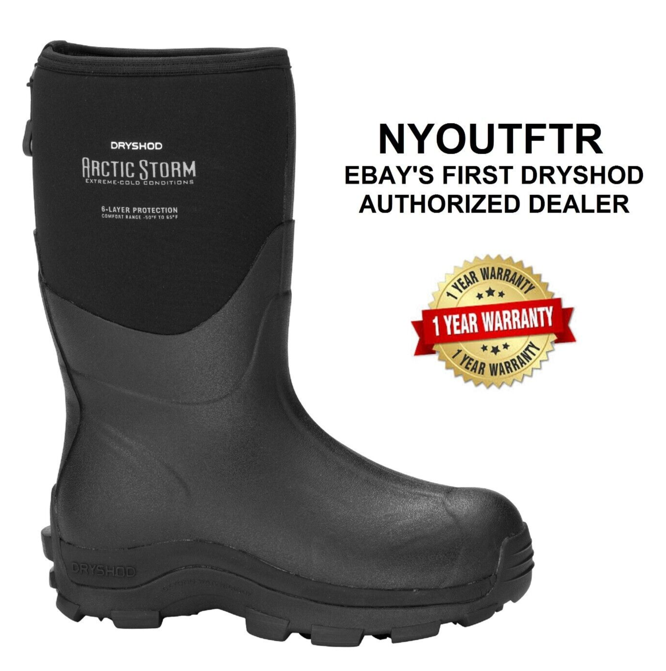 Dryshod Size 7 Men's Arctic Storm MID 12