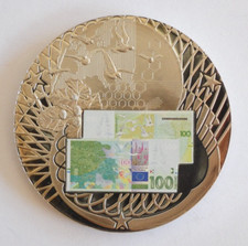 Medal BANKNOTY EURO w projekcie - płyta polerowana