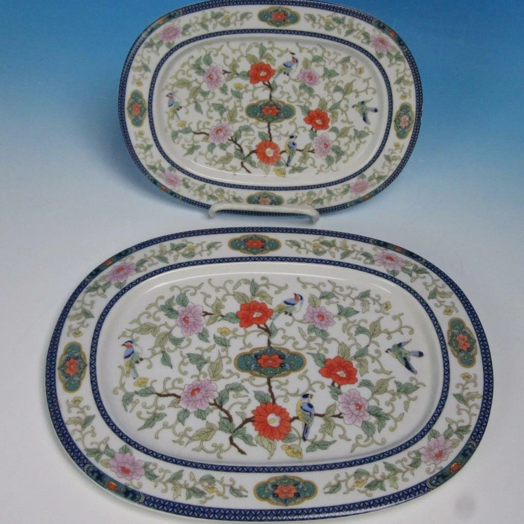 Ming by Distinctive Settings China 2 Rectangular Platters 12