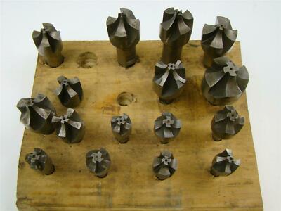 (16) Weldon Ecken Rundung Endmill Set, Cr-14, Cr-16