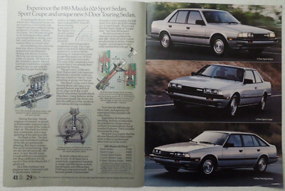 1983 MAZDA 626 Front-Wheel Drive Cars 4 Page Magazine Ad | eBay