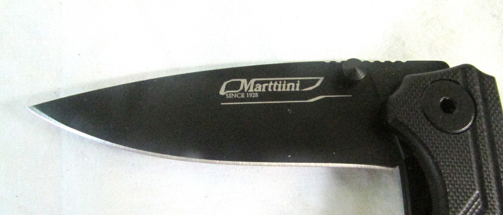 Marttiini Black Folding Pocketknife #970110, In Original Box