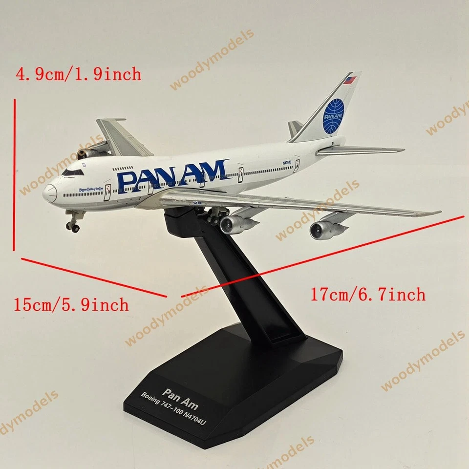 RM 1:400 scale Pan Am Boeing 747-100 N4704U Diecast Aircraft Model - Image 2 of 4