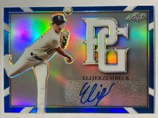 2021 LEAF PERFECT GAME ELI JERZEMBECK REFRACTOR AUTO 7/15