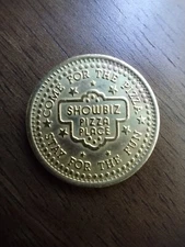 Vintage, 1980's, Showbiz Pizza Place Arcade Game Token