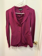 emporio armani women  s pleated skirt suit size 40/42