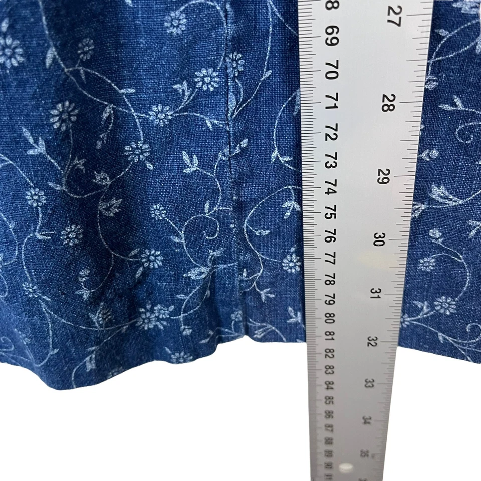 Conjunto Falda Denim Lino Años 90 Para Mujer Talla M Requisitos Conjunto Falda Mezcla Azul Blanco Foto 3 de 4