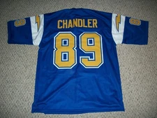 WES CHANDLER Unsigned Custom San Diego Sewn Football Jersey Sze S-3XL All Colors