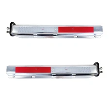 Semi Truck Straight Spring Loaded Mud Flap Hanger Stainless Steel RH & LH 2.5"