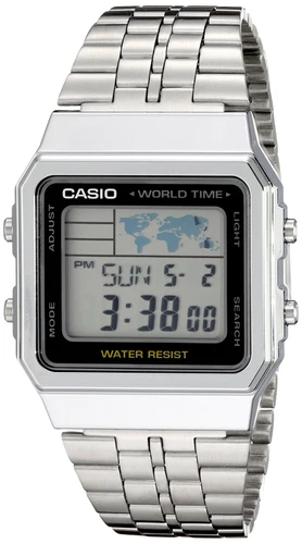 Casio A500WA-1ACF NEW Men's Watch Classic Digital Display Quartz Silver