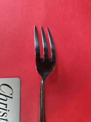 FOURCHETTE POISSON CHRISTOFLE FRANCE VENDÔME 17.8CM TRÈ BEL ÉTAT MÉTAL ARGENTÉ