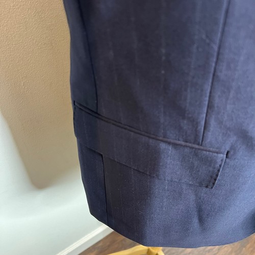 J.Crew $498 Crosby Classic-fit suit jacket in Italian wool Navy Size 42R BV094 - Picture 6 of 15