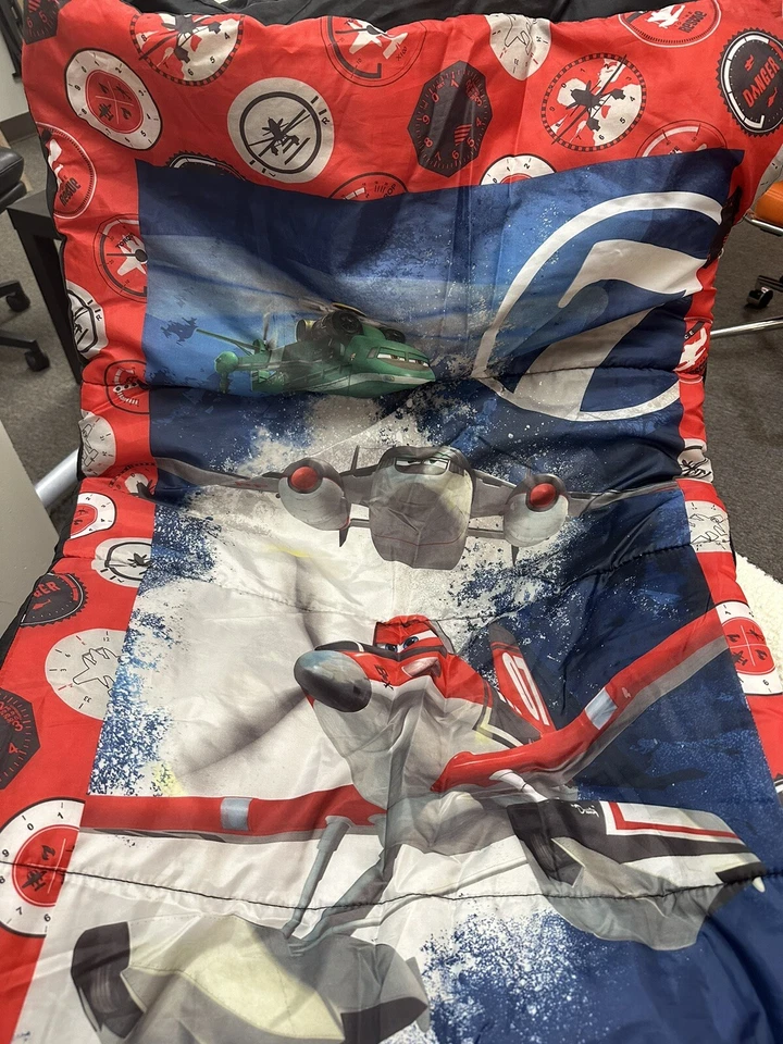 Saco de dormir Disney Planes Dusty Camping 28 X56 em saco de armazenamento original em excelente estado usado - Imagem 2 de 4