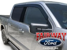 17 thru 26 Super Duty OEM Ford Low Profile Window Deflectors Visors 4pc CREW CAB