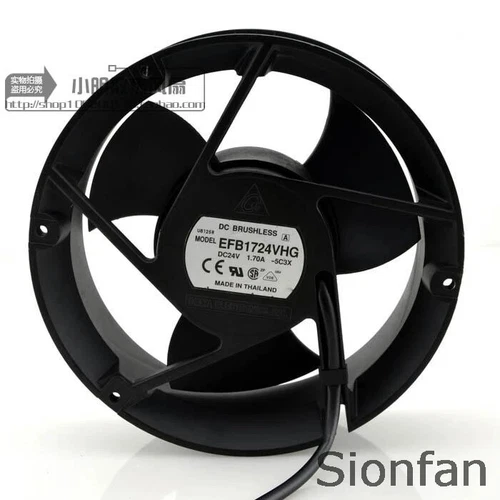 For Delta 17050 17CM 24V 1.7A large air volume inverter fan EFB1724VHG