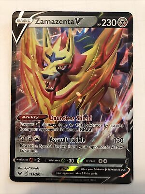 Pokemon Card ZAMAZENTA 105/172V Ultra Rare Sword & Shield 9 EB09 EN NEW