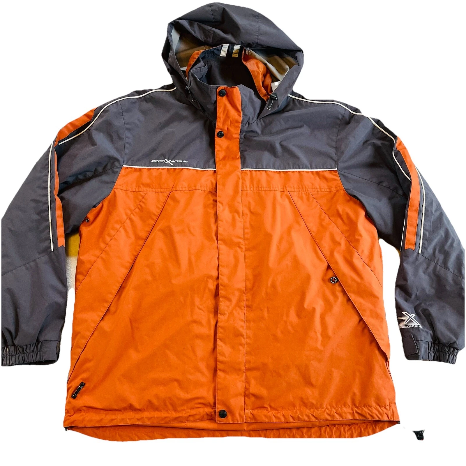 ZeroXposur Insulated Hooded Jacket Men's Large Burnt Orange Full Zip Coat