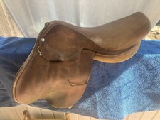 Sella Zaldi in pelle di scirocco Made in Salamanca Spagna 17,5"