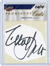 2009 Upper Deck Prominent Cuts Autograph #PC-Tony Tony Scott No 2 of 14