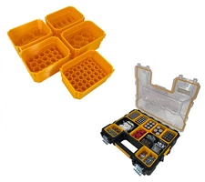 Dewalt Deep Pro Organizer Compatible AA AAA C D 9V Battery Insert Bin