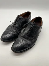 Allen Edmonds Fairhaven Black Wingtip Oxford Mens sz 9.5 EEE Shoes