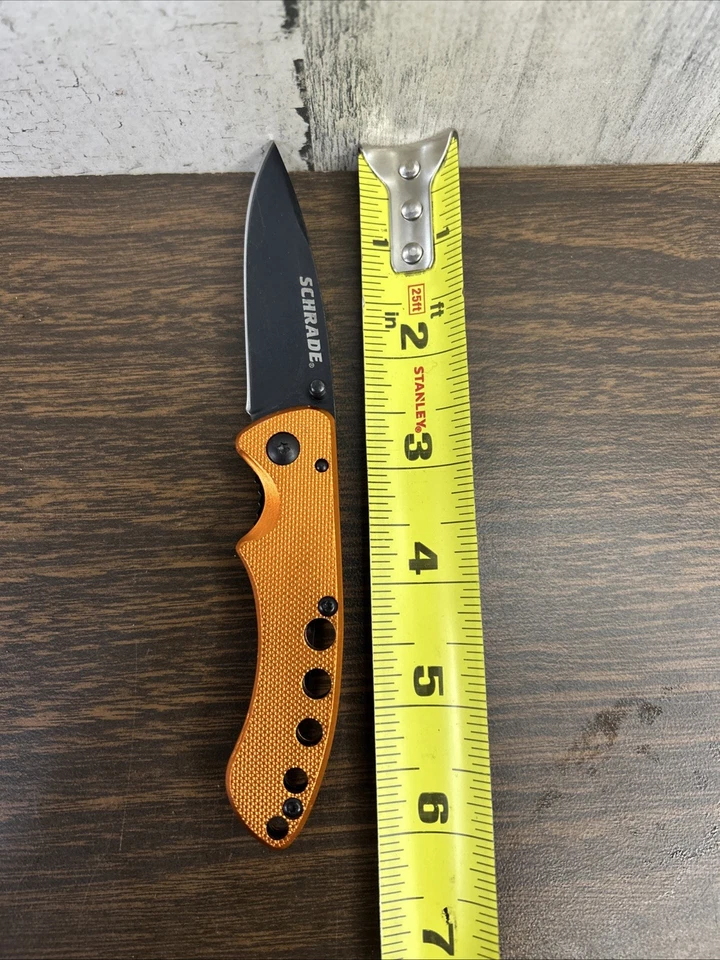 Navaja de bolsillo Schrade SCH107ALOR naranja Foto 4 de 4