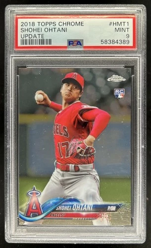 2018 Topps Chrome Update Shohei Ohtani RC Rookie #HMT1 Angels PSA 9