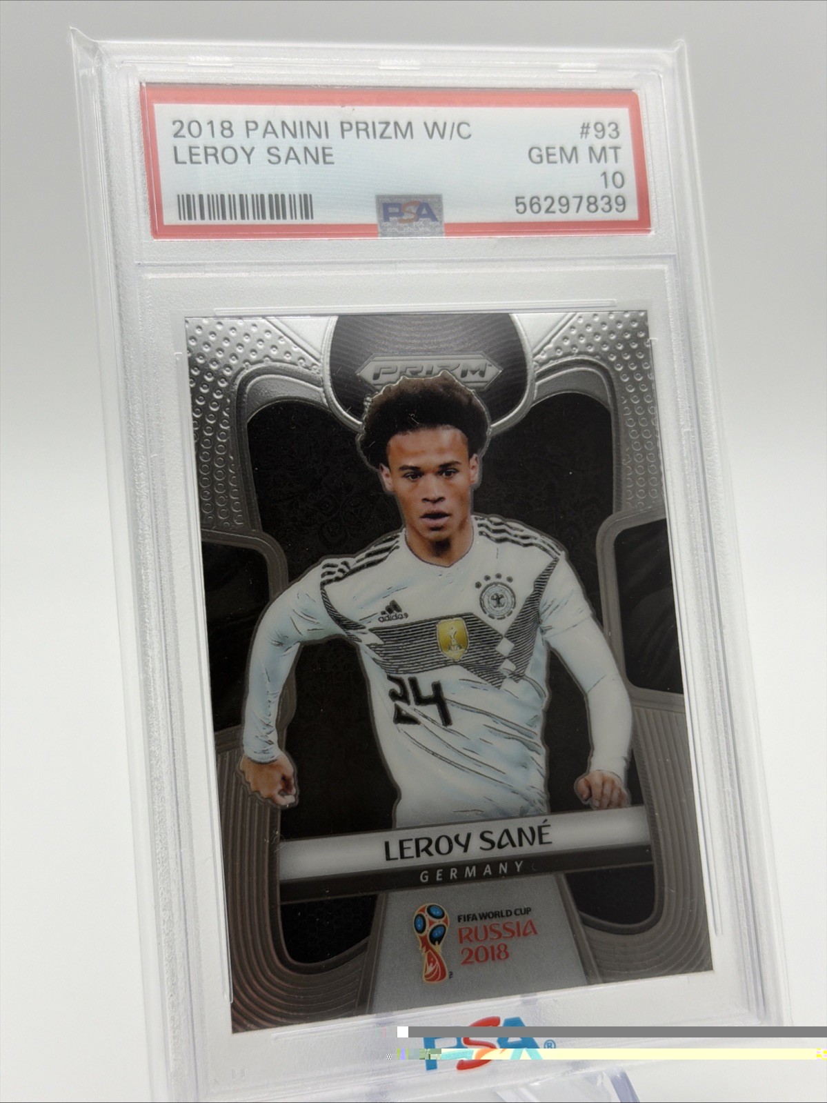 2018 PANINI PRIZM WORLD CUP LEROY SANE PSA 10 GEM MINT #93 GERMANY