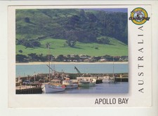 APOLLO BAY VICTORIA 2 SCENES INCL FISHING BOATS NUCOLORVUE POSTCARD