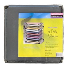 RARE Scrapbook Solutions 4 Poly Shelves 159956 Add-On for 12x12 Storage NEW SEAL