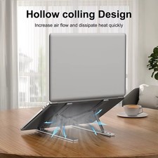 Adjustable Laptop Stand Foldable Ergonomic Desk Riser Portable Notebook Holder