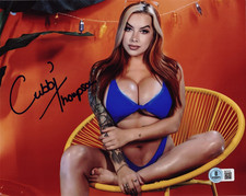 Hot Sexy Cubbi Thompson Signed 8x10 Photo Adult Star Autograph Beckett Hologram