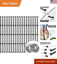 Metal Roof Foam Closure Strips with Tape, 9 Inch Inside Rib Profile, 20 Pcs
