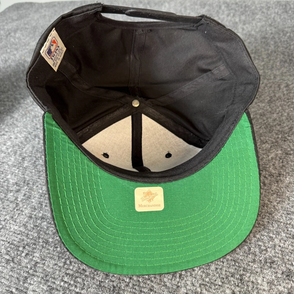 Vintage Atlanta Braves 1991 World Series Hat Cap Black SnapBack Twins NWT 90s - Image 2 of 4
