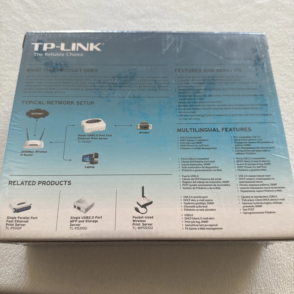 TP-LINK TL-PS110U Print Server Single USB Port - Image 2 of 4