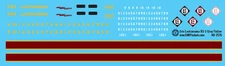 N Scale - Erie Lackawanna RS3 Grey Yellow Locomotive Decals