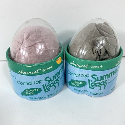 Leggs Sheer Energy Control Top Pantyhose Size B Summer Lights Blush/Clay Vintage