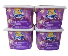 4x  Snuggle Exhilarations In Wash Laundry Scent Booster Pacs 56 Loads