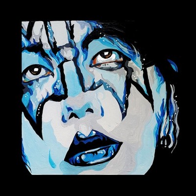 ACE FREHLEY Kiss 'ACE FACE' limitiert signiert/Nummer 12'' x 12'' ROCK KUNSTDRUCK