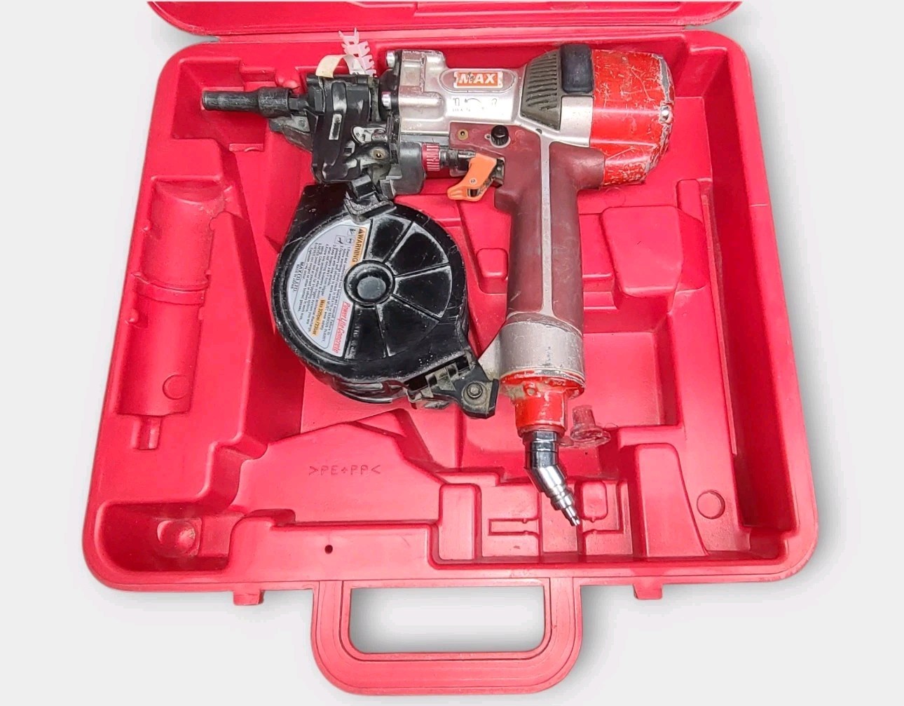 MAX HN25C 1" PNEUMATIC POWERLITE HIGH PRESSURE CONCRETE PINNER