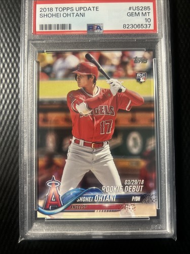 2018 Topps Update Series - Shohei Ohtani #US285 PSA 10 Gem Mint Rookie