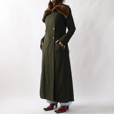 Vintage Fendi Fur Collar Wool/Alpaca Coat