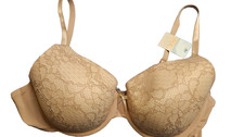 NEW Simply Basic T-Shirt Bra 40D Cream Lacey ...