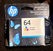 Genuine HP 64 Ink Cartridge -Tri-Color N9J89AN 140 - EXP: 03/ 2027 - FAST SHIP