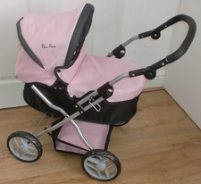 Silver Cross Ranger Dolls Pram - Pink & Black
