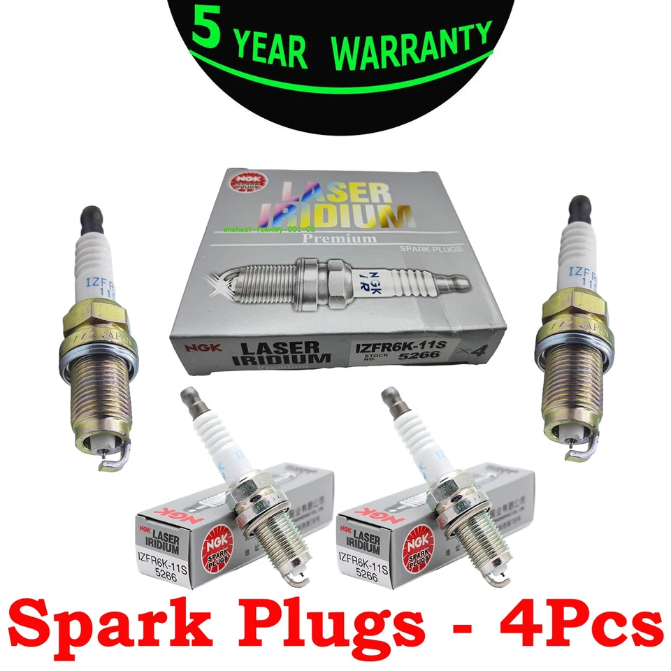 4PCS IRIDIUM Spark Plugs IZFR6K-11S 5266 9807B-561BW FOR 06-11 HONDA CIVIC 1.8L - Image 4 of 4