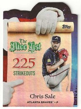 2025 Topps Holiday CHRIS SALE Insert THE NICE LIST Card BRAVES